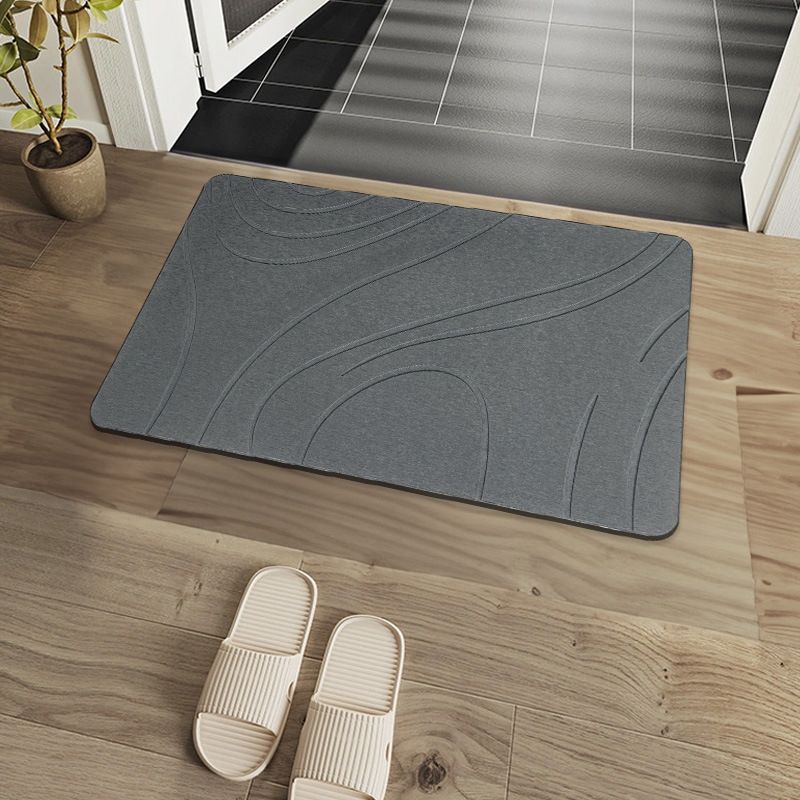 TerraDry Stone Bath Mat - Non-Slip Super Absorbent Diatomaceous Earth Stone Mat