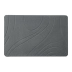 TerraDry Stone Bath Mat - Non-Slip Super Absorbent Diatomaceous Earth Stone Mat