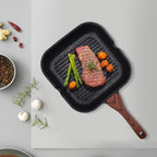 Maifan Stone Nonstick Grill Pan with Marble Coated (24cm)