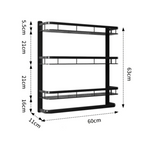 Multi-Purpose Wall-Mounted Aluminum Household Rack (60cm)