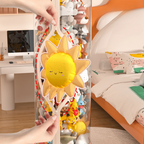 Multi-Purpose Plastic Princess Castle Doll Storage Bucket with Zipper (27cm)