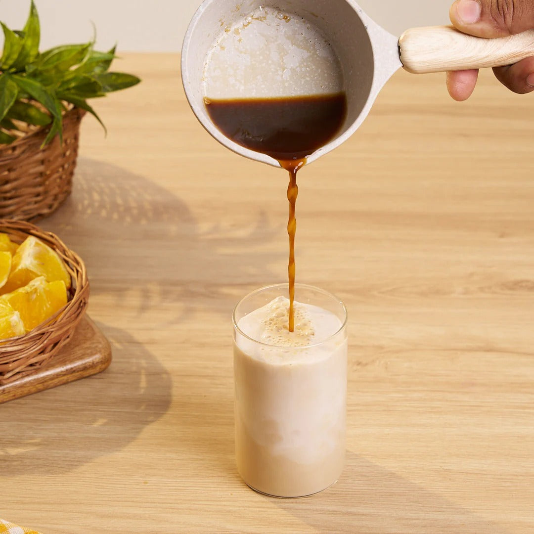 جدر صلصة (جدر صغير) فاخر ويا يد خشبية ضد الحروق