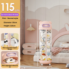 Transparent Doll Storage Bucket