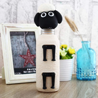 Cute Sheep Glass Water Bottle