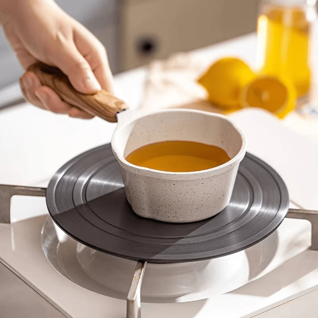 جدر صلصة (جدر صغير) فاخر ويا يد خشبية ضد الحروق