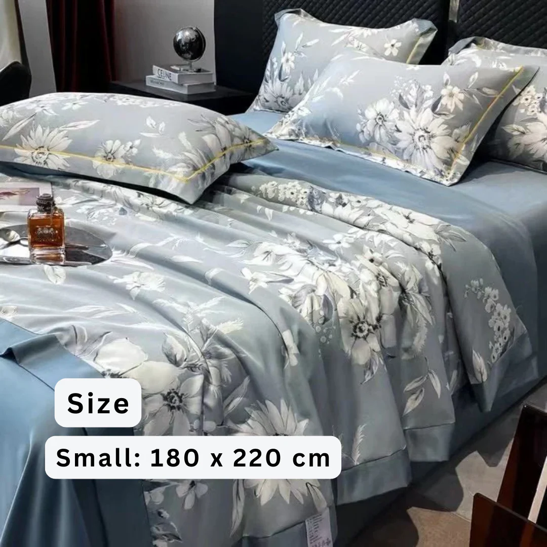 Ice Silk Elegance Comfort Quilt Set