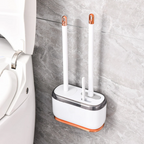 Space-Saving Compact Toilet Brush with Holder