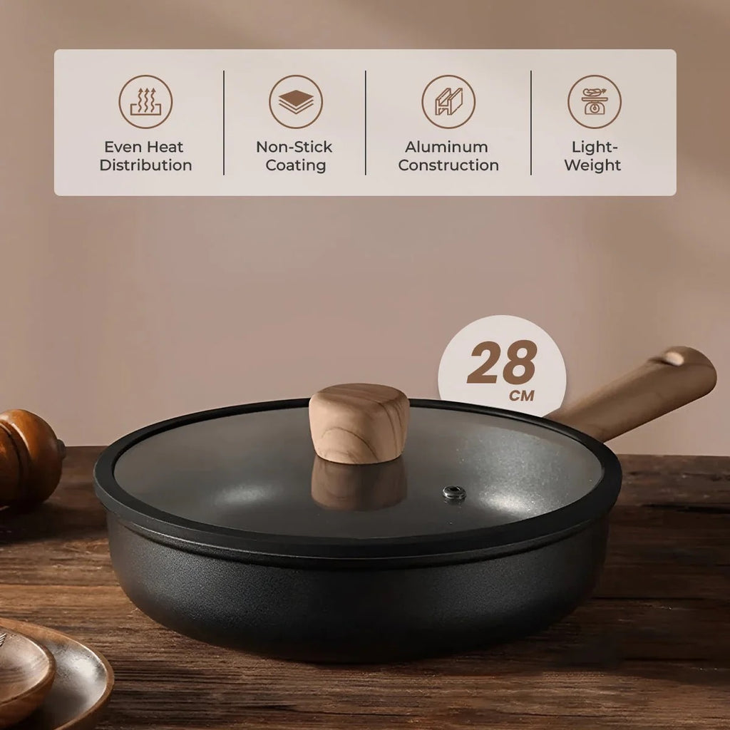 Non-Stick Titanium Fry Pan with Visual Lid (28 cm)