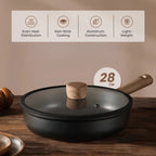 Non-Stick Titanium Fry Pan with Visual Lid (28 cm)