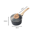 Maifan Stone Non-Stick Pot (Black-18cm)