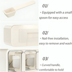 Wall-Mounted Punch-Free Seasoning Box Set