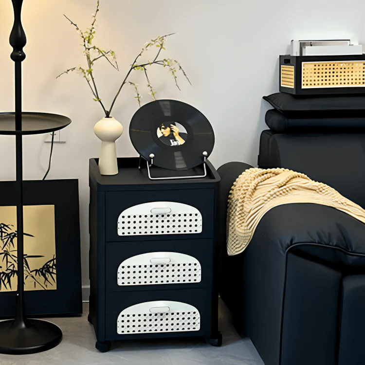 Multipurpose Movable Storage Drawer Cabinet With Wheels