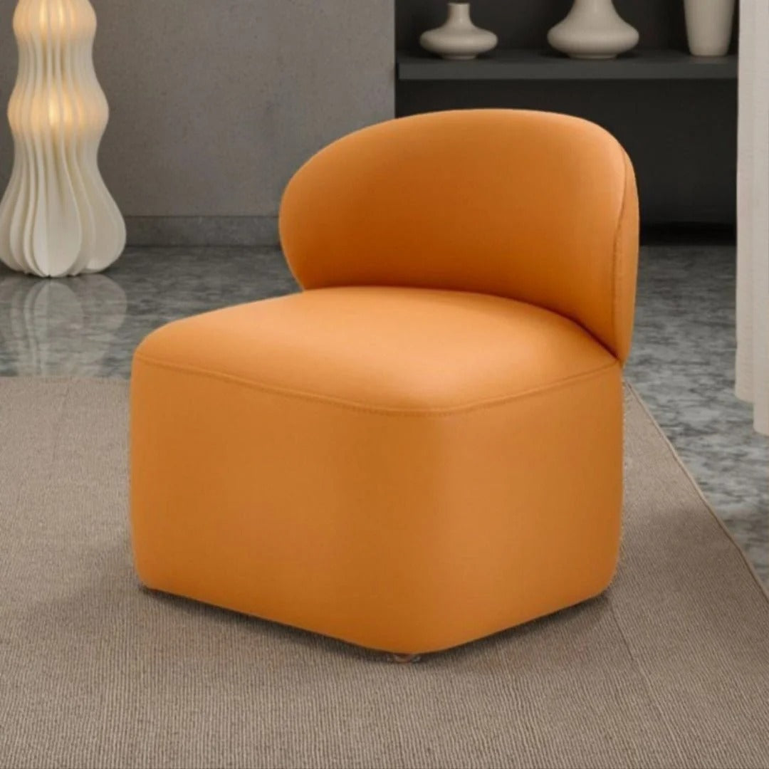 Compact Rolling Low Stool with Back Support