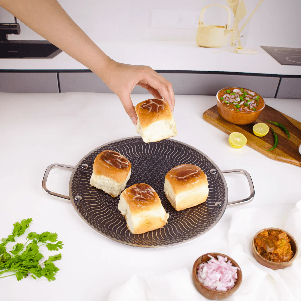 Stainless Steel Honeycomb Multi-Purpose Pan & Tray with Handle (30cm)