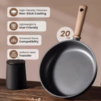 Durable Titanium Alloy Non-Stick Frying Pan without Lid (20cm)