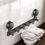 Multi-Purpose Wall Mounted Suction Cup Hook Rack