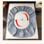 Feather Touch Quilted Bed Sheets With 2-Pillow Covers