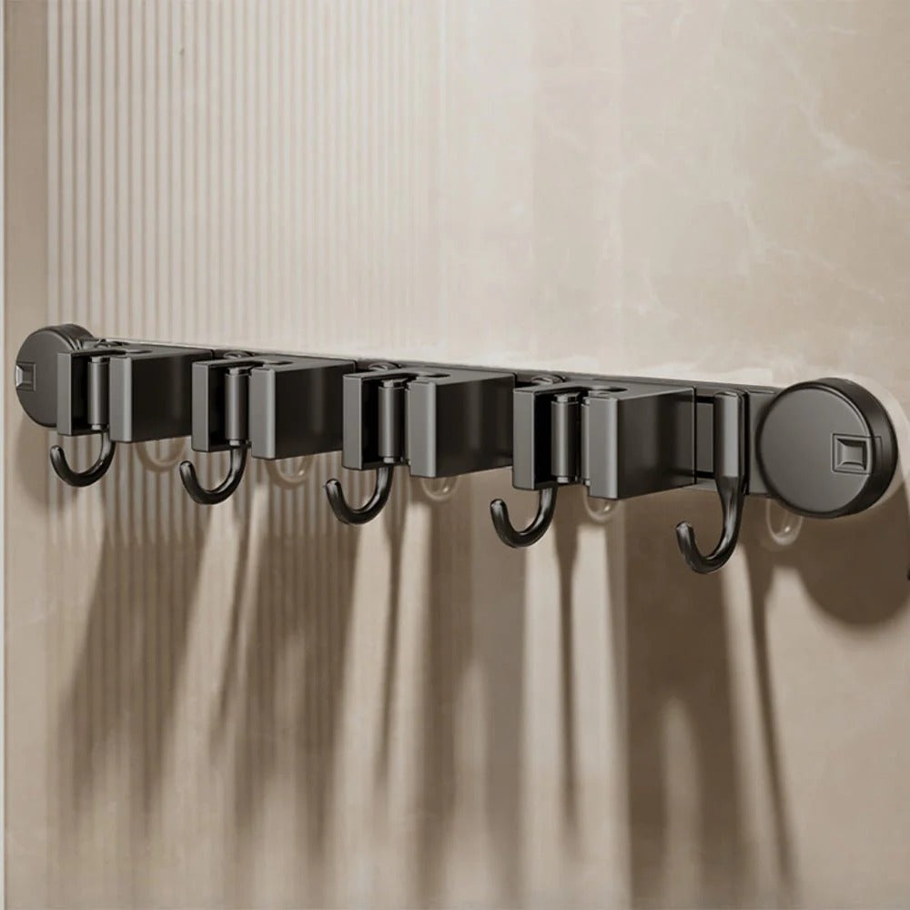 Multi-Functional Wall-Mounted Aluminum Suction Cup Holder(52cm)