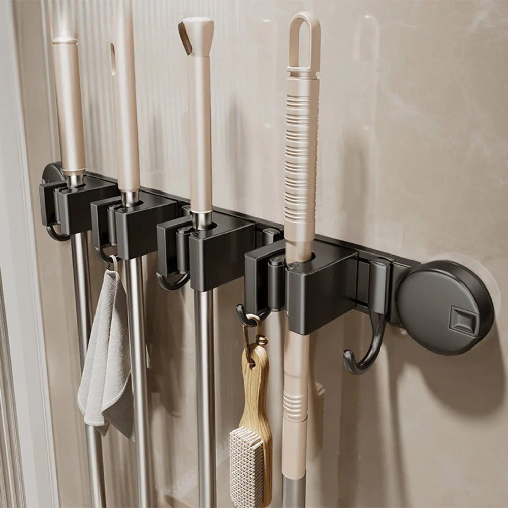 Multi-Functional Wall-Mounted Aluminum Suction Cup Holder(52cm)