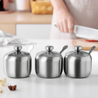 Stainless Steel Multifunctional Seasoning Jars (250 ml)