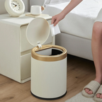 Smart Automatic Round Plastic Trash Can with Lid
