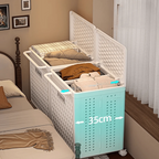 Multi-Purpose Folding Divider Storage Basket with Wheels