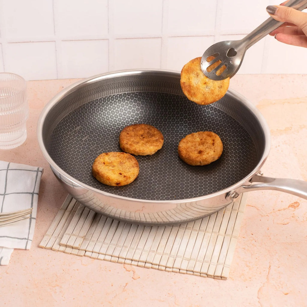 Multi-Purpose Stainless Steel Honeycomb Non-Stick Cooking Pot (28 cm)