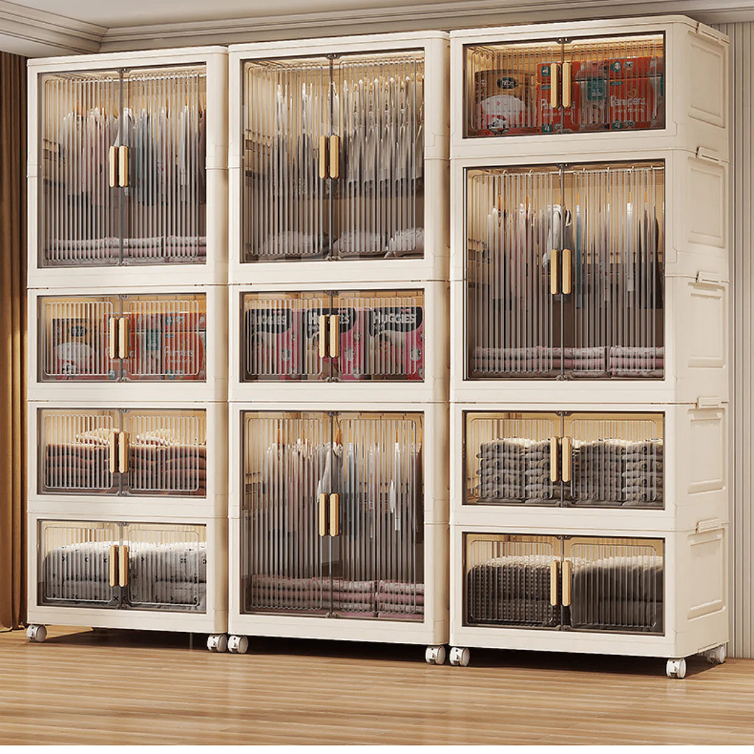 Double-Door Multi-Purpose Foldable Storage Cabinet (70cm)