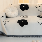 Cartoon Flower Elegance Elegance Chenille Sofa Cover