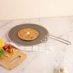 Multi-Purpose Stainless Steel Honeycomb Non Stick Tawa (28cm)