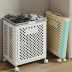 Multi-Purpose Plastic Foldable Laundry Basket with 360° Wheels