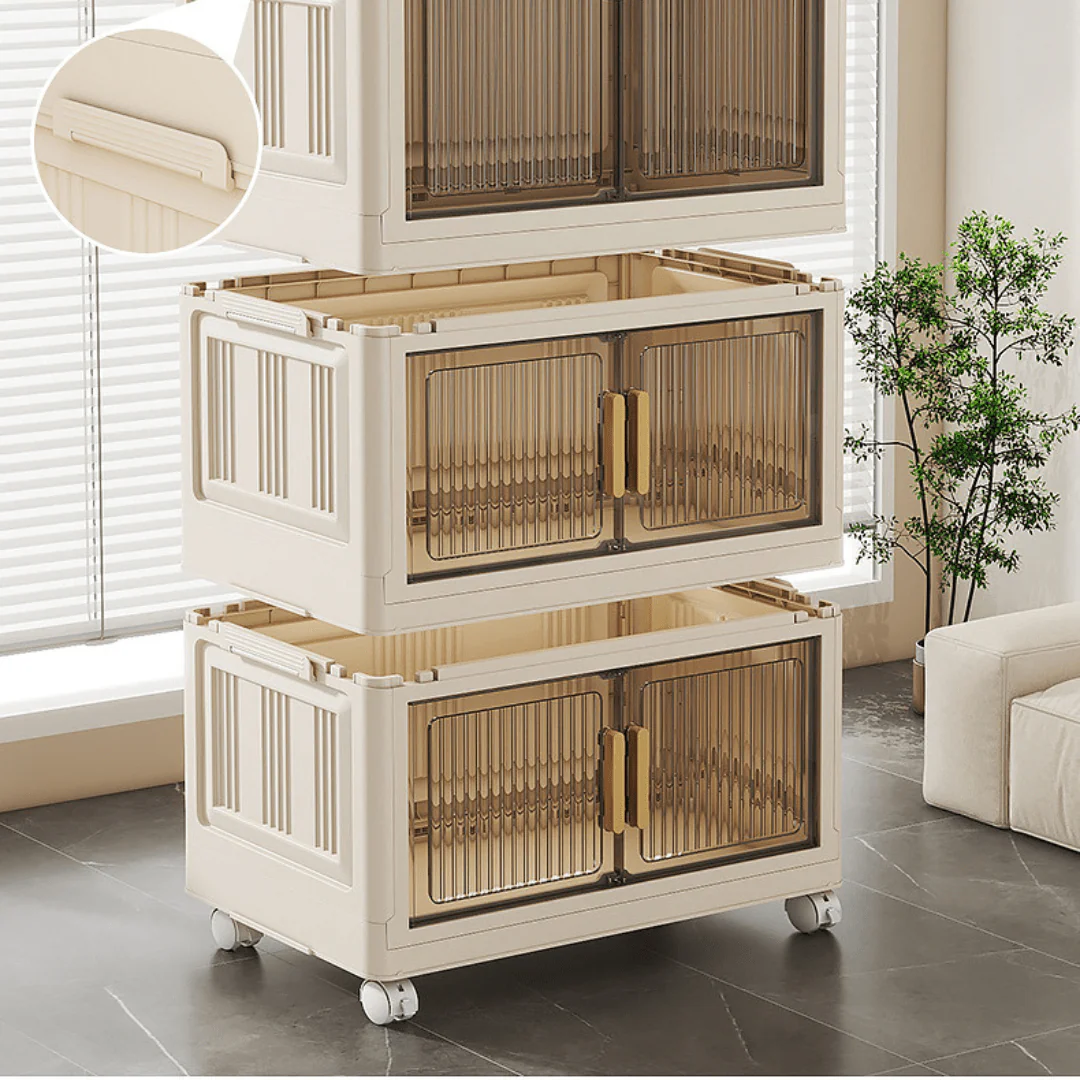 Double-Door Multi-Purpose Foldable Storage Cabinet (70cm)