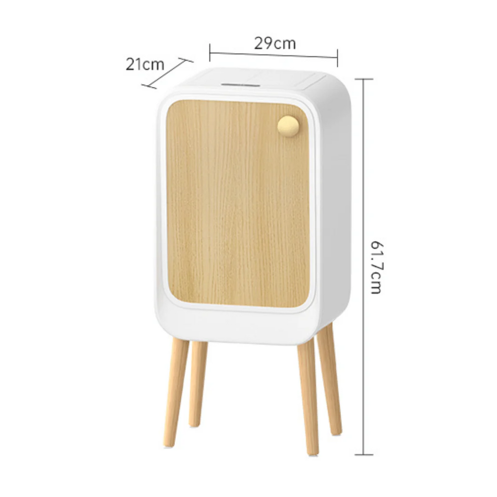 Elegance Touch Free Sensor Trash Can With Wooden Legs(20L)