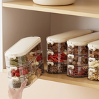 Transparent Seasoning Storage Box with Handle