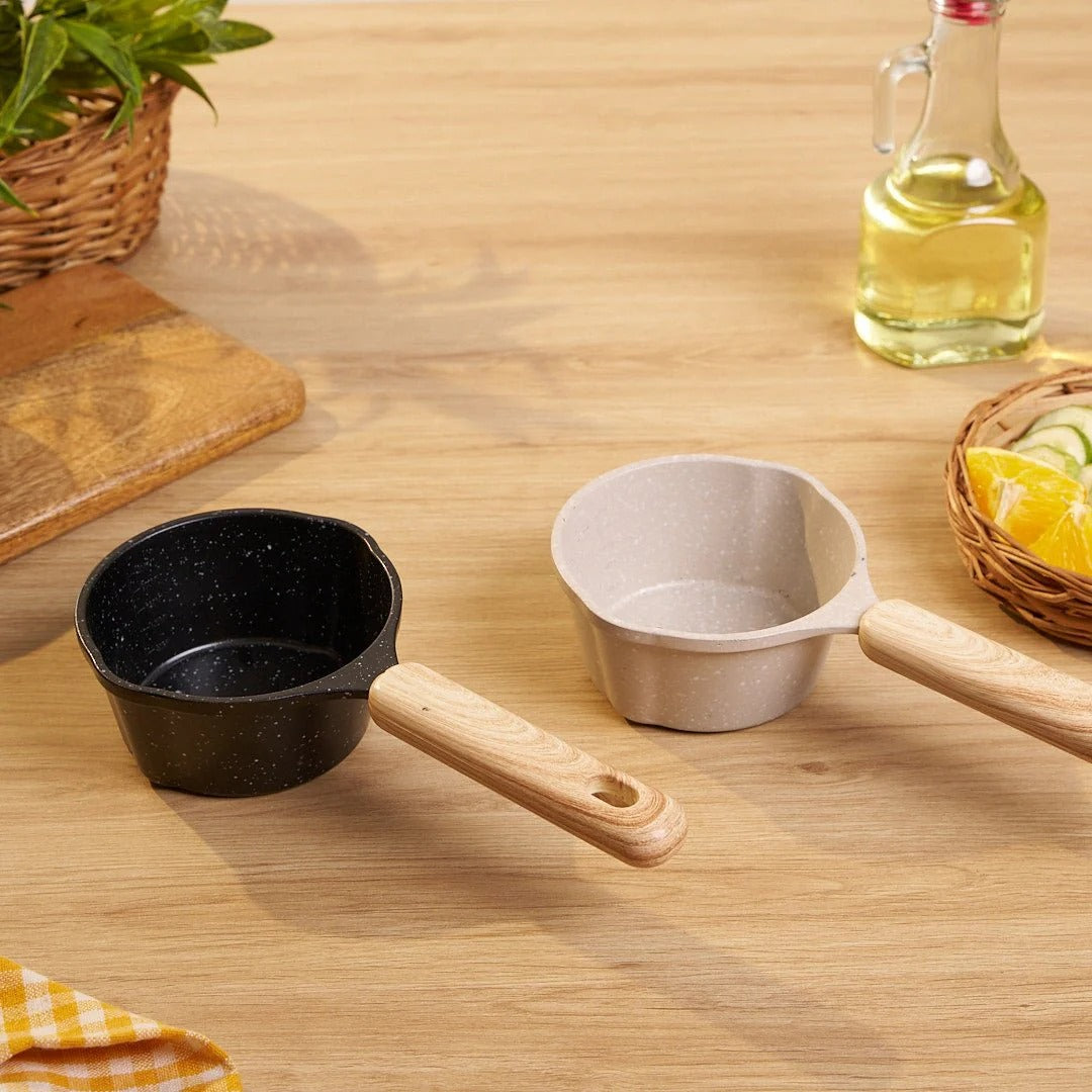 جدر صلصة (جدر صغير) فاخر ويا يد خشبية ضد الحروق