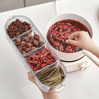 Transparent Seasoning Storage Box with Handle