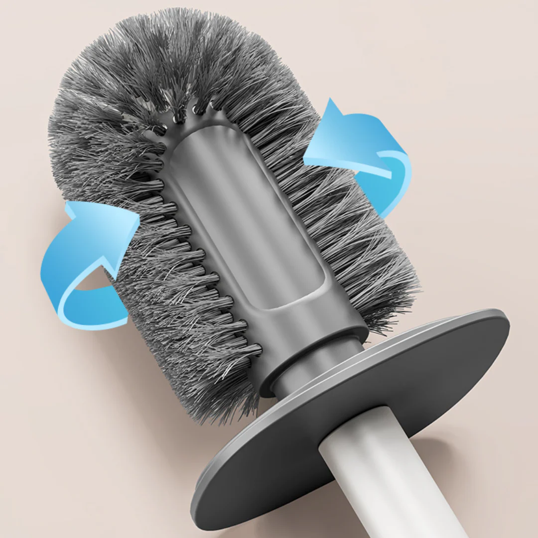 Space-Saving Compact Toilet Brush with Holder