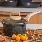 Maifan Stone Non-Stick Pot (Black-18cm)