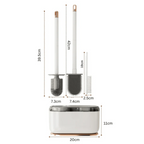 Space-Saving Compact Toilet Brush with Holder