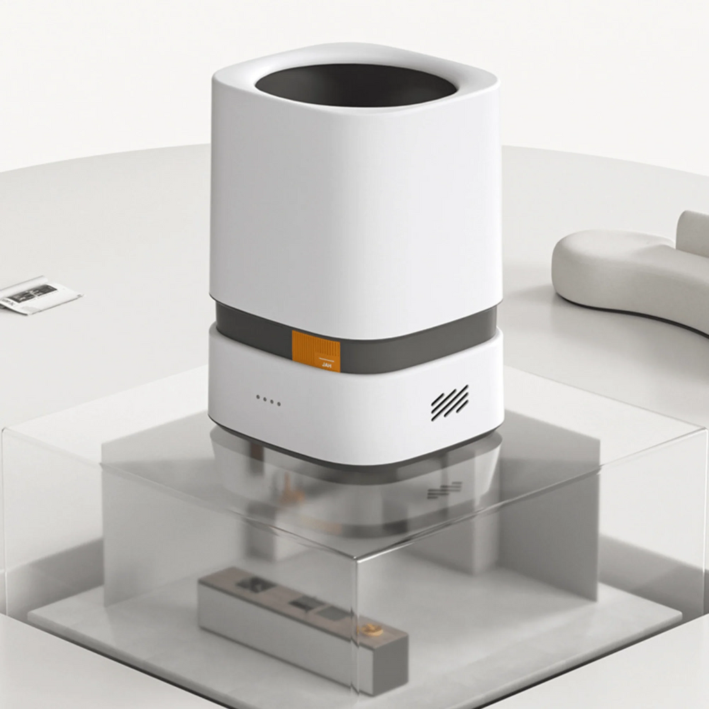 Multi-Functional Touch-Free Trash Can with Auto Bagging and Double Bucket(15Litre)