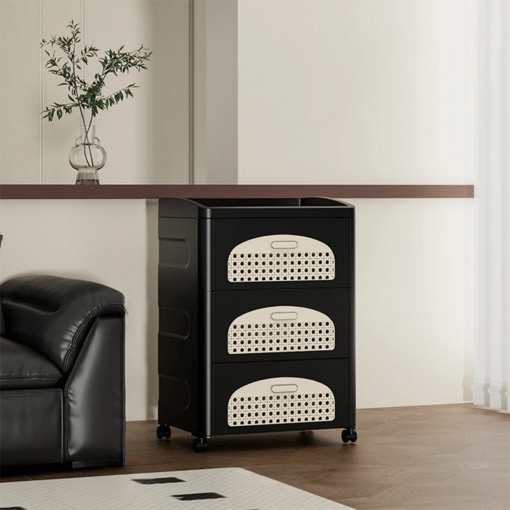 Multipurpose Movable Storage Drawer Cabinet With Wheels