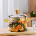 Multipurpose Borosilicate Glass Cooking Pot(1500ml)
