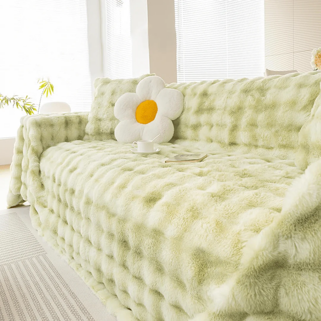 Elegance Chenille Sofa Cover :[EM-SC-23] (Green)