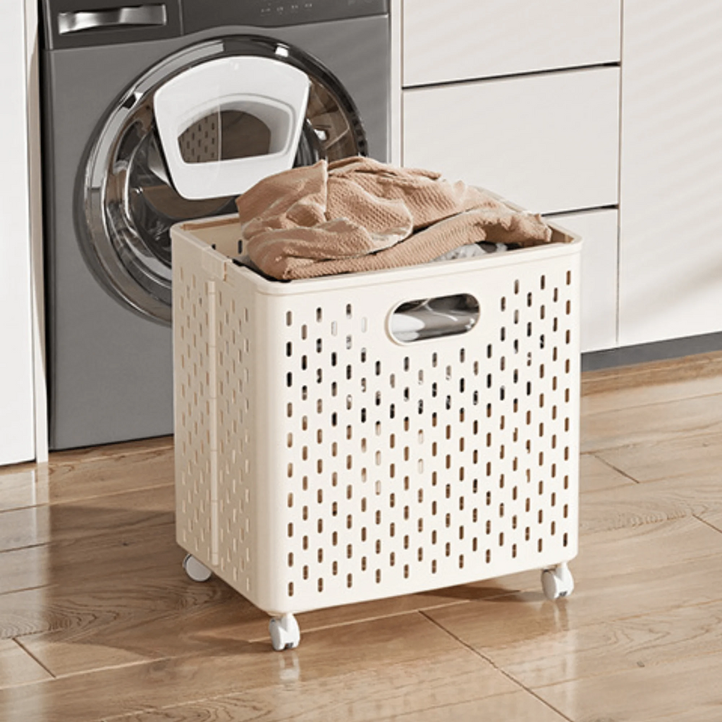 Multifunctional Plastic Foldable Large-Capacity Laundry & Storage Basket (36cm)