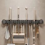 Multi-Functional Wall-Mounted Aluminum Suction Cup Holder(52cm)