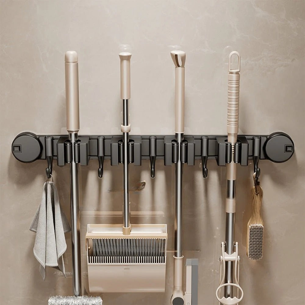 Multi-Functional Wall-Mounted Aluminum Suction Cup Holder(52cm)