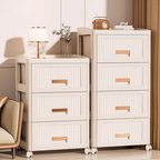 Plastic Multi-Layer Drawer Storage Cabinet with Wheels (52cm)