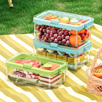 Multi-Purpose Portable Leak-Proof Sealing Crisper Box with Ice Crystals