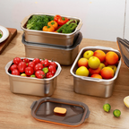 Multifunctional Vacuum-Sealed Stainless Steel Food Storage Container