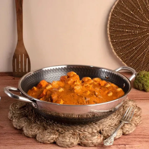 Multipurpose Stainless Steel Non-Stick Honeycomb Cooking Pot (30cm)